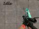 Miku Hatsune Sitting on M4tlock's AWP Skin screenshot