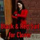 Black & Red Suit for Clover Skin screenshot
