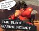 The Black Marine Helmet Skin screenshot