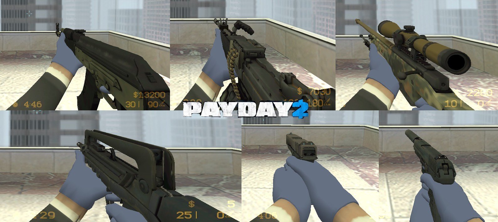 Payday 2 all weapons skins фото 38