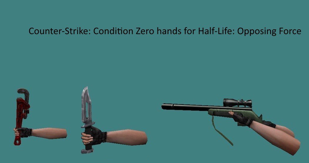 Counter-Strike: Condition Zero hands (OP4), Weapons