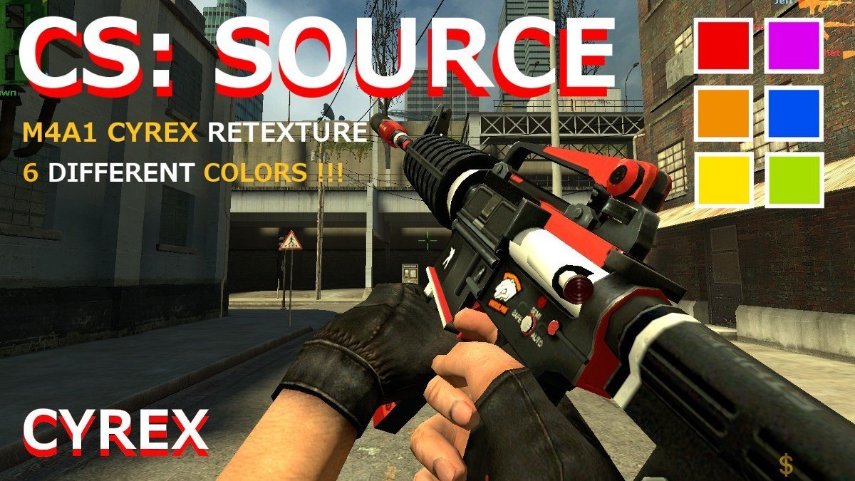 Skins source. M4a1 CSS Retexture. Cyrex Afterlife.