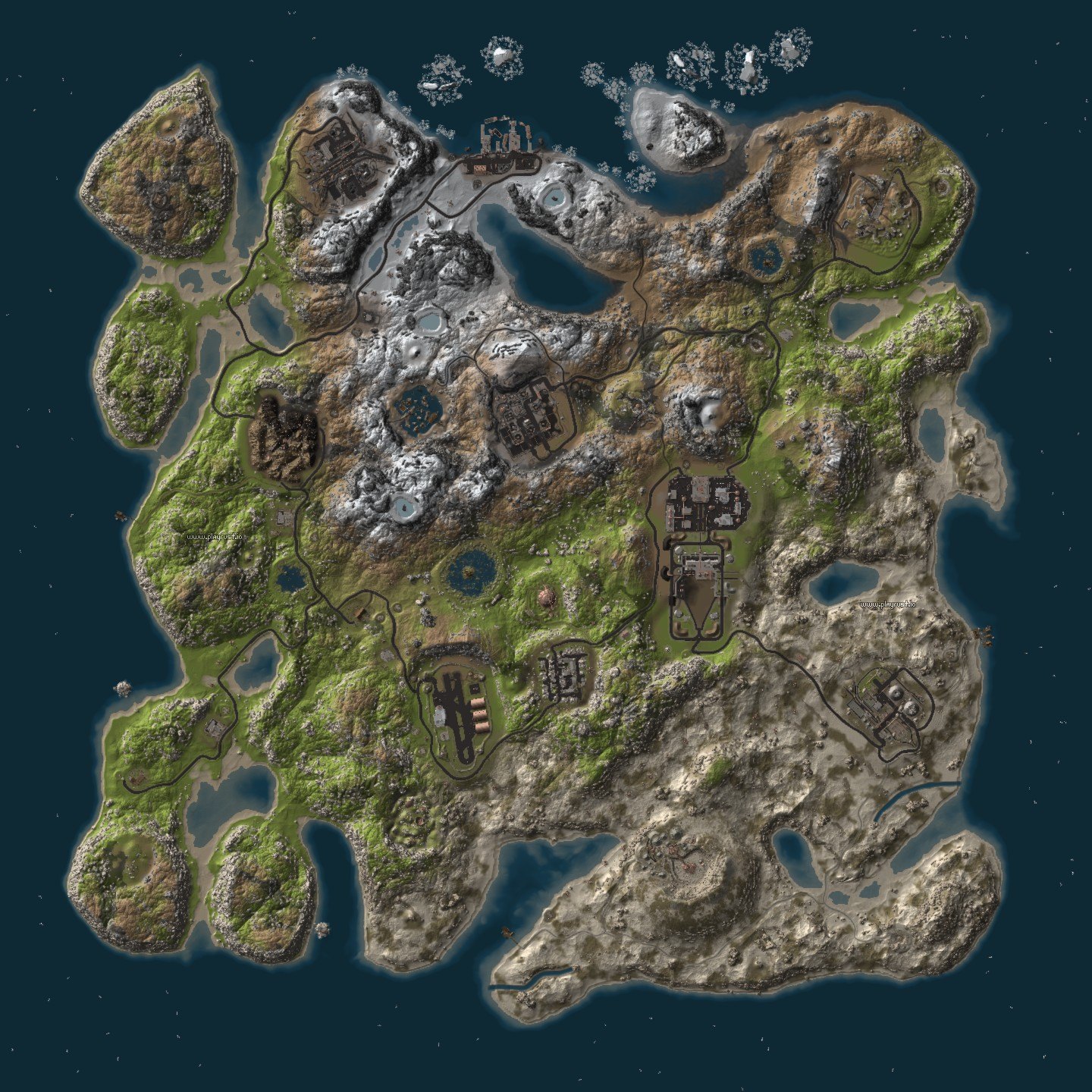 Rust procedural map пещеры фото 10