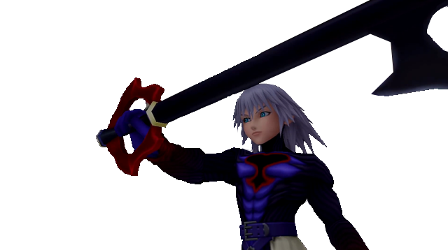 Riku contemplates where he's going to put his new toy