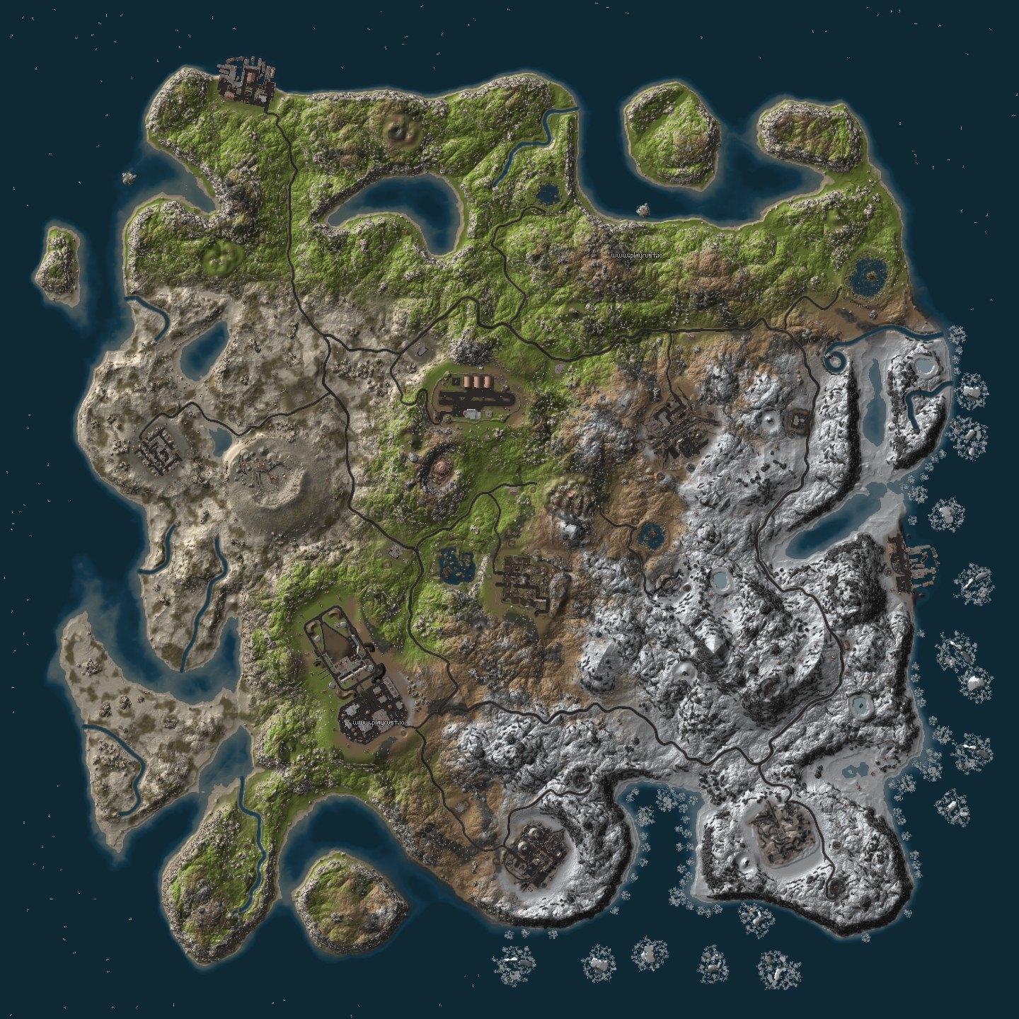 Rust procedural map пещеры фото 3