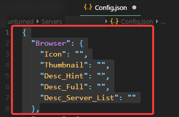 Configuration json