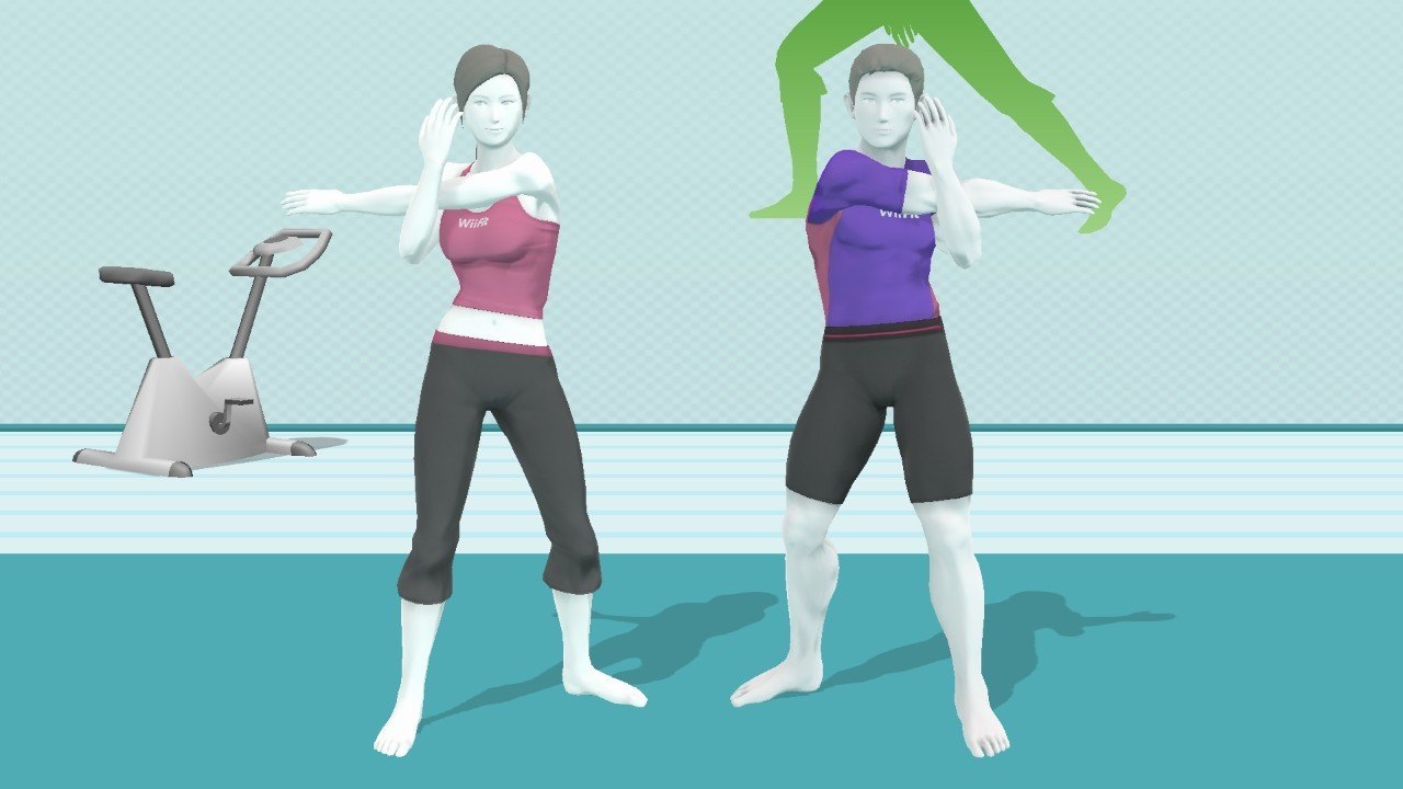 My first two Wii Fit Trainer texture hacks come in a pair. 