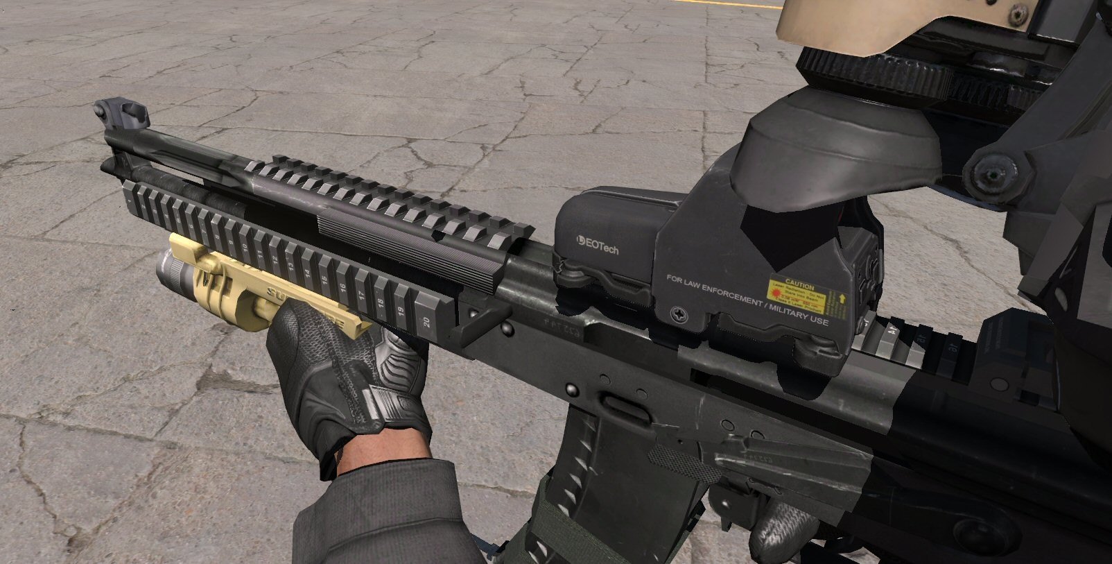 Arma 3 Tactical AK-74 With Sure Fire FlashLight. 