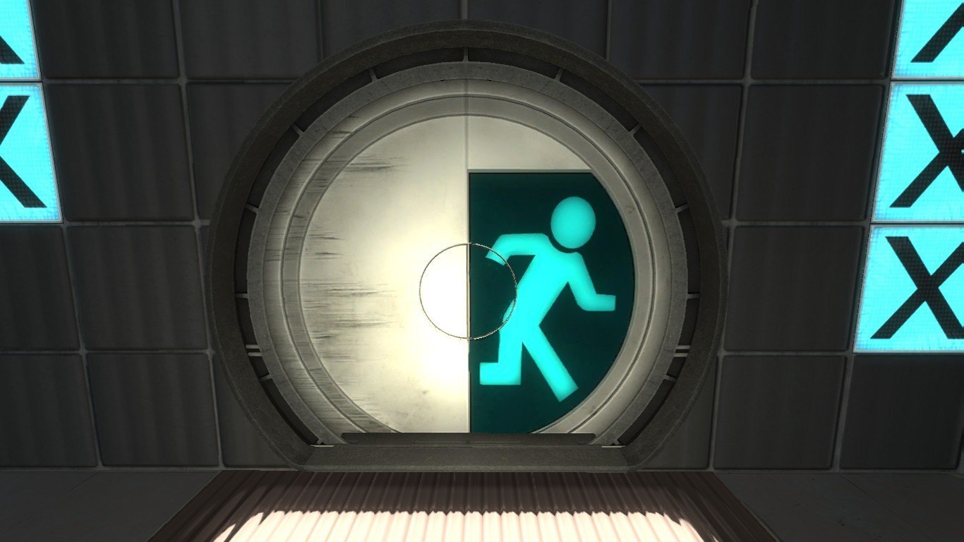 Portal 2 зеленый портал фото 77