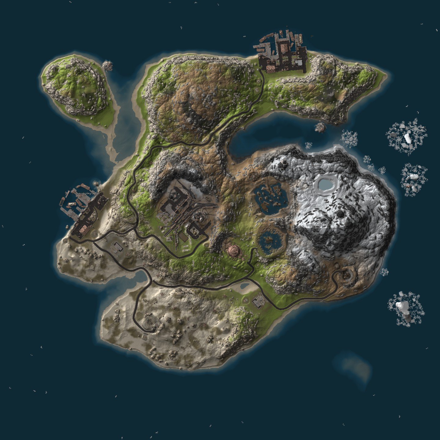 Rust procedural map пещеры фото 64